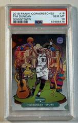 Tim Duncan #18 Basketball Cards 2018 Panini Cornerstones Downtown Prices