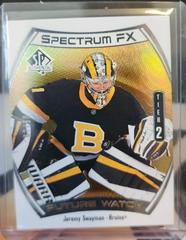 Jeremy Swayman [Gold] Hockey Cards 2021 SP Authentic Spectrum FX Prices