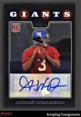 Andre Woodson [Gold Refractor Autograph] #TC168 Football Cards 2008 Topps Chrome Prices