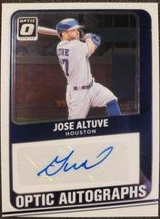 Jose Altuve Baseball Cards 2021 Panini Donruss Optic Autographs Prices