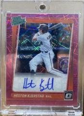 Heston Kjerstad [Pink Velocity] Baseball Cards 2021 Panini Donruss Optic Rated Prospect Signatures Prices