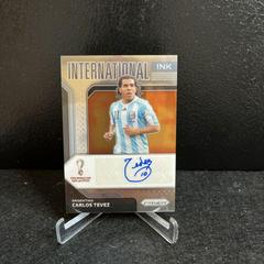 Carlos Tevez Soccer Cards 2022 Panini Prizm World Cup International Ink Autograph Prices