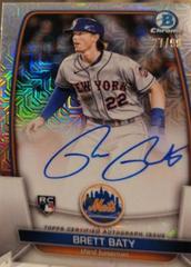 Brett Baty [Refractor] Baseball Cards 2023 Bowman Chrome Rookie Autographs Prices