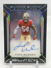 Fred Warner [Silver] Football Cards 2022 Panini Black Smoke Show Signatures Prices