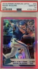 Reese McGuire [Pink] #55 Baseball Cards 2019 Panini Donruss Optic Prices