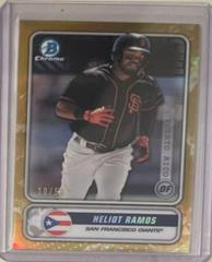 Heliot Ramos [Gold Refractor] Baseball Cards 2020 Bowman Chrome Spanning the Globe Prices