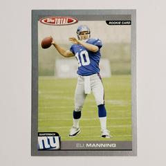 Eli Manning [Silver] Football Cards 2004 Topps Total Prices