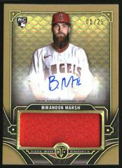 Brandon Marsh [Gold] #ASJR-BM Baseball Cards 2022 Topps Triple Threads Single Jumbo Relics Autographs Prices