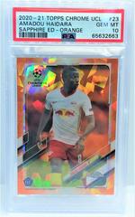 Amadou Haidara [Orange] Soccer Cards 2020 Topps Chrome UEFA Champions League Sapphire Prices