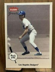 Maury Wills Baseball Cards 2002 Fleer Greats Prices