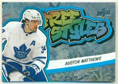 Auston Matthews [Blue] Hockey Cards 2022 Upper Deck Freestyles Prices