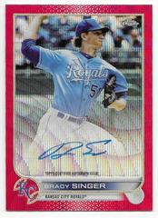 Brady Singer [Red Wave] #CVA-BS Baseball Cards 2022 Topps Chrome Veteran Autographs Prices