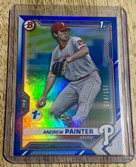 Andrew Painter [Blue Foil] Baseball Cards 2021 Bowman Draft 1st Edition Prices