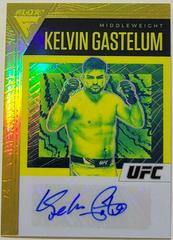 Kelvin Gastelum [Gold] Ufc Cards 2021 Panini Chronicles UFC Flux Auto Prices