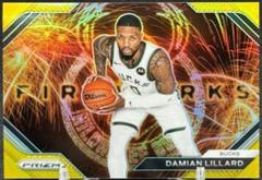 Damian Lillard [Gold] #14 Basketball Cards 2023 Panini Prizm Fireworks Prices