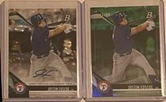 Justin Foscue [Ice Pattern Autograph] Baseball Cards 2021 Bowman Platinum Top Prospects Prices