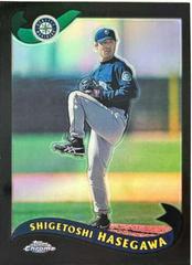 Shigetoshi Hasegawa [Black Refractor] #T30 Baseball Cards 2002 Topps Chrome Traded Prices