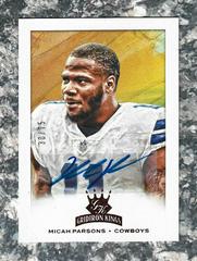 Micah Parsons [Signature Red] #GK-35 Football Cards 2021 Panini Chronicles Gridiron Kings Prices