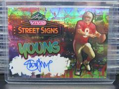 Steve Young #SS-SY1 Football Cards 2023 Leaf Vivid Autographs Street Signs Prices