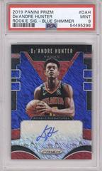 DE'Andre Hunter [Blue Shimmer] #DAH Basketball Cards 2019 Panini Prizm Rookie Signatures Prices