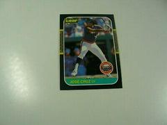 Jose Cruz Baseball Cards 1987 Leaf Prices