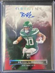 Breece Hall [Red] Football Cards 2022 Panini Origins Rookie Autographs Prices