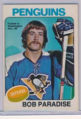 Bob Paradise [No Mention of Trade] #21 Hockey Cards 1975 O-Pee-Chee Prices