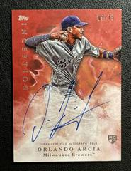 Orlando Arcia [Autograph Red] Baseball Cards 2017 Topps Inception Prices