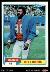 Riley Odoms Football Cards 1981 Topps Prices