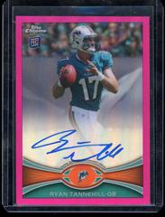 Ryan Tannehill [Ball at Chest Autograph Pink Refractor] #109 Football Cards 2012 Topps Chrome Prices