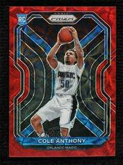 Cole Anthony [Choice Red Prizm] Basketball Cards 2020 Panini Prizm Prices