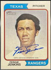 Fergie Jenkins #74RO-FJ Baseball Cards 2023 Topps Heritage Real One Autographs Prices