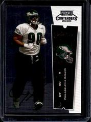 Corey Simon [Championship Ticket Autograph] #102 Football Cards 2000 Playoff Contenders Prices