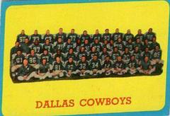 Dallas Cowboys [Team] Football Cards 1963 Topps Prices