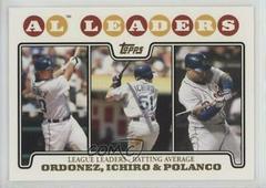Ichiro, Magglio Ordonez, Placido Polanco [Gold] #15 Baseball Cards 2008 Topps Prices