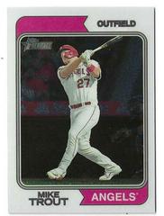 Mike Trout [Chrome] #5 Baseball Cards 2023 Topps Heritage Prices
