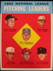 NL Pitching Leaders #7 Baseball Cards 1963 Topps Prices