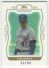 Tom Seaver [Framed White] #100 Baseball Cards 2008 Topps Sterling Prices