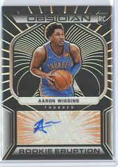 Aaron Wiggins [Orange] #RES-AAW Basketball Cards 2021 Panini Obsidian Rookie Eruption Signatures Prices