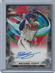 Bryson Stott [Orange] #BRES-BST Baseball Cards 2023 Topps Inception Rookie and Emerging Stars Autographs Prices