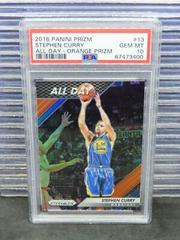 Stephen Curry [Orange Wave Prizm] Basketball Cards 2016 Panini Prizm All Day Prices