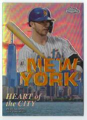 Pete Alonso [Gold] #HOC-4 Baseball Cards 2022 Topps Chrome Heart of the City Prices