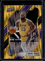 LeBron James [Gold Shimmer] #91 Basketball Cards 2021 Panini Prizm Prices