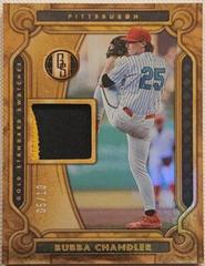 Bubba Chandler [Holo Gold] #GSS-BC Baseball Cards 2023 Panini Chronicles Gold Standard Swatches Prices