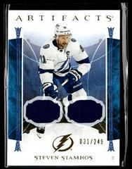 Steven Stamkos [Material Gold] #100 Hockey Cards 2022 Upper Deck Artifacts Prices