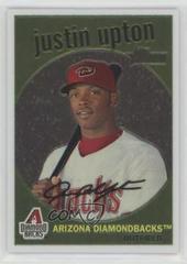 Justin Upton #C10 Baseball Cards 2008 Topps Heritage Chrome Prices