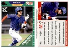 Wilman Diaz [Green] #PS50 Baseball Cards 2021 Pro Set Prices
