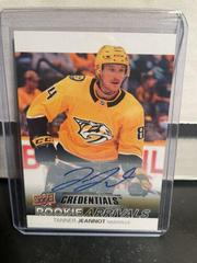 Tanner Jeannot [Autograph] #RA-49 Hockey Cards 2021 Upper Deck Credentials Rookie Arrivals Prices