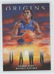 Jaden Ivey #21 Basketball Cards 2022 Panini Origins Dawn Prices