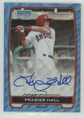 Frazier Hall [Autograph Blue Refractor] Baseball Cards 2012 Bowman Chrome Prospects Prices